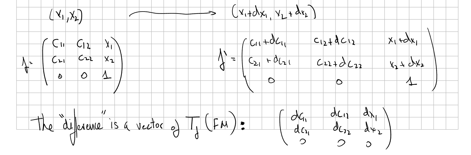 To compute the 1-form we apply the 1-form of the original vector bundle ...